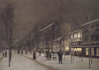 Hippolyte camille delpy Boulevard Barbes-Roche-chouart in de winter (san24)